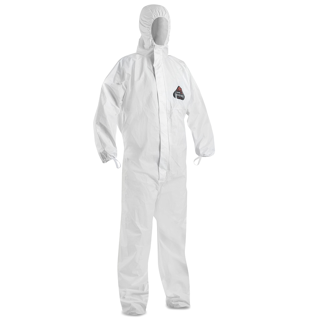 Witte Active Cover beschermende overall met capuchon